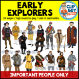 Early Explorers Important People Clip Art Bundle - {Clip G