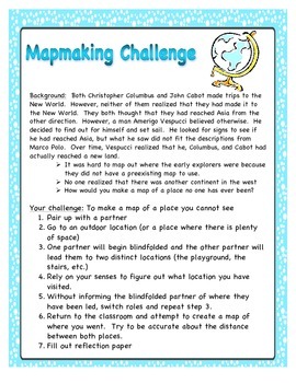 Preview of Early Explorers Mapmaking Challenge