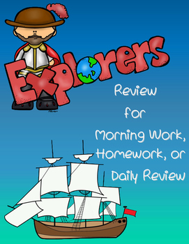 Preview of Early Explorers Review for Morning Work, Homework, or Class Work