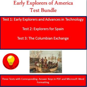 Preview of Early Explorers of America Test Bundle (Answer Keys Included)