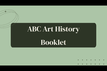 Preview of Early Finisher - ABC Art History Booklet