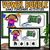 No Prep Early Finishers Activities Long and Short Vowels Games
