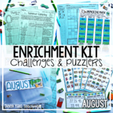 Early Finisher Activities | Math Enrichment | August | Eme