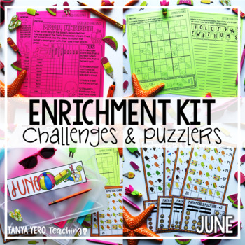 Preview of Early Finisher Activities | Math Enrichment | June END OF YEAR