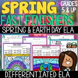 Early Finisher Activities & Spring Coloring Pages - Earth 