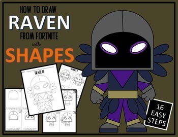 early finisher activity draw with shapes fortnite raven - fortnite items drawing