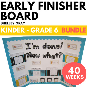 Preview of Early Finisher Board™ Bundle Kindergarten to Grade 6