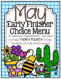Early Finisher Choice Menu - May
