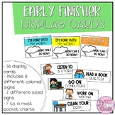 Early Finisher Display Cards