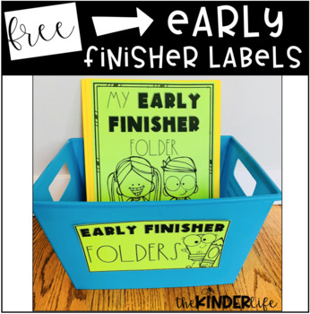Preview of Early Finisher Folder Bin Labels