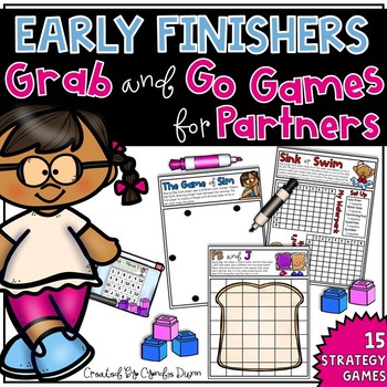 Preview of Early Finisher Games Fast Finishers Activities Partner Games Indoor Recess