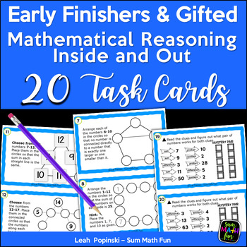 Preview of Early Finishers and Gifted Brain Teasers || Problem Solving || Critical Thinking
