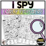 I Spy Coloring Pages Worksheets Spring Summer Early Finish