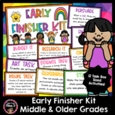 Early Finisher Kit Middle Older Grades | Early Finishers A