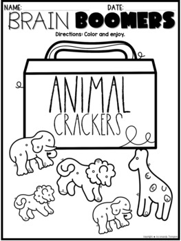 Theme - Street Market - Coloring Pages - Early Finishers Activities