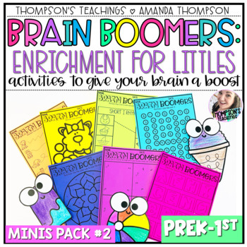 Preview of Early Finisher Packet - NO PREP Printables - Fast Finishers Activities Preschool