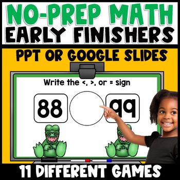 Preview of 1st Grade Early Finishers Math Centers No Prep Number Bonds, Addition, Count Up
