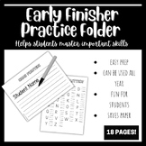 Early Finisher Practice Folder