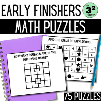Preview of Early Finisher Puzzles | Fast Finisher Bulletin Board | Enrichment Activities