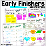 Early Finisher Work Second Grade Pack 2 Fast Finishers Activities