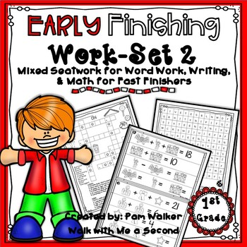 Preview of First Grade Early Finisher Worksheets | Set 2