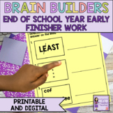 Early Finishers Activities | Brain Teasers | End of School