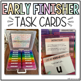 Early Finishers Activities Task Cards | Printable FUN Past