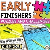 *Early Finishers Worksheets and Puzzles with Spring and Ea