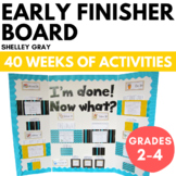 Early Finishers Activities for Choice Board - Grades 2-4 With Digital Version