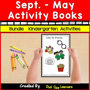 Preview of Early Finishers Activity Books for the Entire Year| Kindergarten