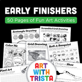 Early Finishers Art Activities - 50 Pages of Fun Art Printables