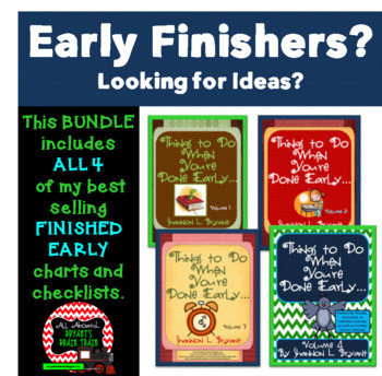 Preview of Early Finishers Bundle (Things to Do When You Are Done! Volumes 1-4)