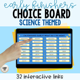 Early Finishers Digital Choice Board - Science