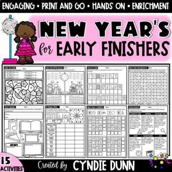 Preview of Early Finishers Fast Finishers Activities No Prep New Year 