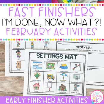 Preview of Fast Finishers Activities | Morning Work | Early Finishers | February