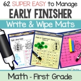 First Grade Math Early Finisher Activities