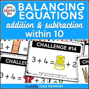Preview of Mental Math Addition Subtraction Balancing Equations