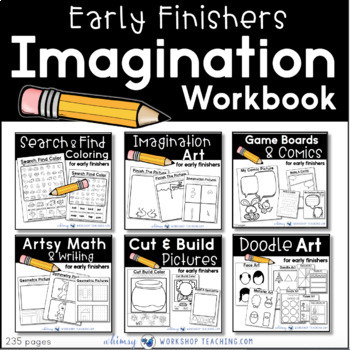 Preview of Daily Writing + Drawing Prompts Centers - 1st Grade Activities Workbook Bundle