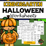 Halloween: Kindergarten Halloween Activities and Worksheet