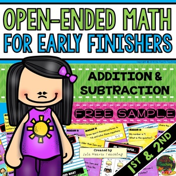 Preview of Early Finishers: Math Early Finishers Activities (1st and 2nd) Math Extensions