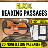 Musical Instruments Reading Comprehension (2nd Grade Music