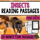 Insects Reading Comprehension Passages and Questions (2nd 