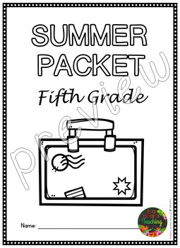 5th grade homework packet free printable