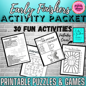Preview of Early Finishers | Maze | Puzzles & Games | Activity Packet | After State Testing