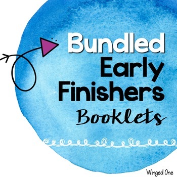 Preview of Early Finishers Monthly Booklets