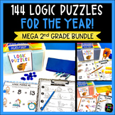 Early Finishers Monthly Logic Puzzles-Second Grade Growing