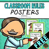 Editable Classroom Rules Posters (FREE) Classroom Decor fo