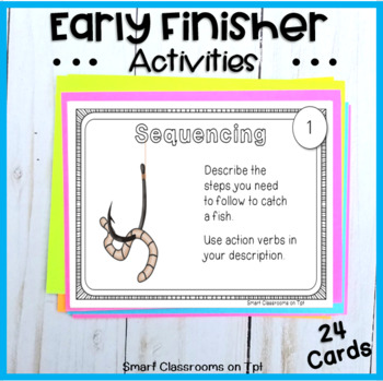 Preview of May Early Finisher Packet State Testing Time Filler Task Cards Template Editable