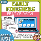 Early Finishers Task Cards Fast Finishers