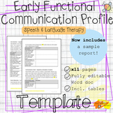Early Functional Communication Profile | Report template s
